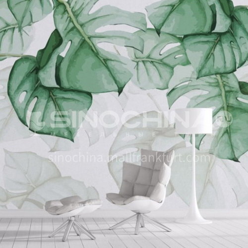 Forest style tree animal graphic design TV background wall paper modern retro living room mural BF-BJY1